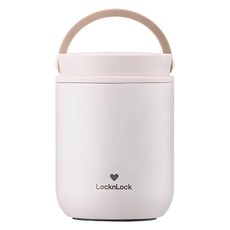 LocknLock 樂扣樂扣 Little Luv保溫便當罐, 奶油白, 300ml, 1個