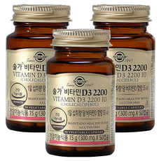 솔가 비타민D3 2200, 50정, 3개
