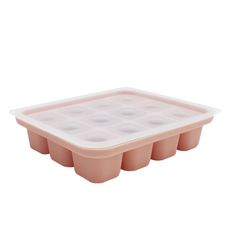 嬰兒矽膠製冰盒 12格, 粉色