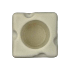 WARM HOUSE DECOR 暖&和家居 起司造型牙刷架, 陶瓷牙刷收納, 電動牙刷款, 椰奶灰, 1個