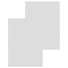 Recoz 2格橫式6孔活頁補充內頁 A5 10張, 2個