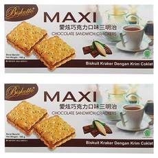 Biskotto 愛炫三明治餅乾 巧克力口味, 160g, 2盒