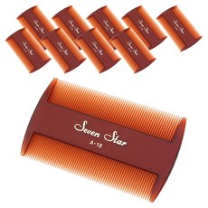 CHILSUNG A-18 細齒梳, 棕色, 10個