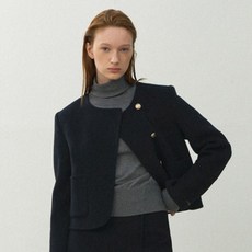 아틀리에나인 여성용 에센셜 폴로 넥 니트 T-6985