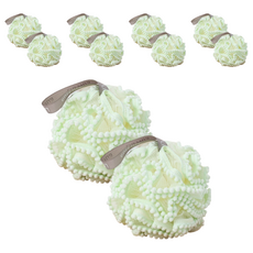 진주 레이스 버블 샤워볼, 그린, 1개입, 10개