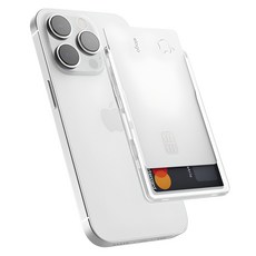 elago MagSafe 卡槽卡夾手機殼, 1個, 透明