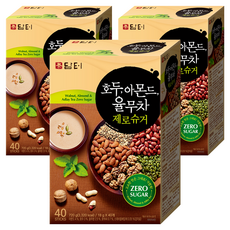 담터 호두 아몬드 율무차 제로슈거, 18g, 40개입, 3개