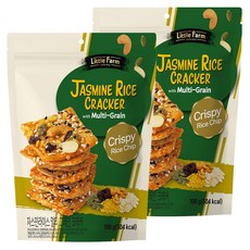多穀物茉莉香米脆餅, 2包, 100g