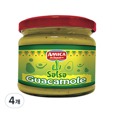 아미카칩스 살사 과카몰레 소스, 4개, 280g