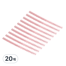 女神便利活頁裝訂圈, 12mm, 粉紅色, 20個