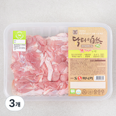 마니커 무항생제 인증 닭터의자연 닭다리살 (냉장), 1kg, 3개