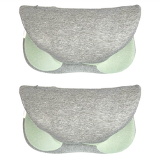 多功能午睡枕, 棉、聚酯纖維、彈性纖維、記憶綿材質, 600g, 2個