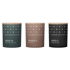 SKANDINAVISK HIBERNATE 香氛蠟燭3件組 195g, KOTO 夢中天堂 + HYGGE 永恆時刻 + SKOG 挪威森林, Multi-color