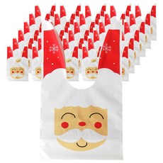 聖誕節福袋造型塑膠袋, 混合顏色, 50個
