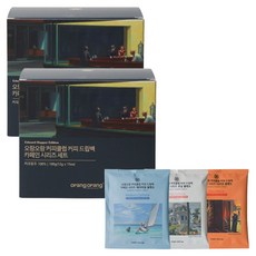 오랑오랑 커피클럽 카페인 시리즈 에드워드 호퍼 에디션 드립백 커피 3종 x 5p, 12g, 15개입, 2세트