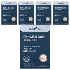 meditree Opti MSM Gold保健錠 81g, 60顆, 5盒