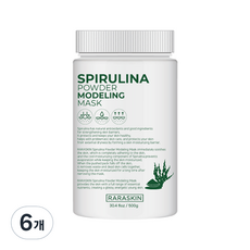 라라스킨 스피룰리나 모델링 마스크팩, 1개입, 6개