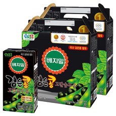 베지밀 검은콩 두유 고칼슘, 190ml, 32개