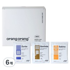 오랑오랑 커피클럽 드립백, 12g, 15개입, 6개