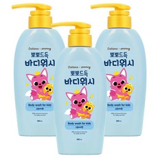 베비언스 핑크퐁 뽀뽀드득 바디워시 스윗피치향, 380ml, 3개