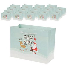 聖誕節禮物包裝紙質購物袋, 混合顏色