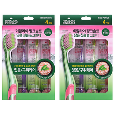 히말라야핑크솔트 담은 칫솔 그린티, 4개입, 2개