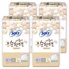 쏘피 내몸에 순한면 팬티라이너, 롱, 36개입, 4개