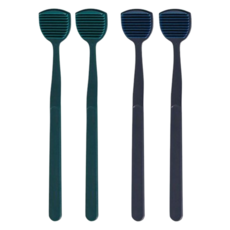 생활도감 10중 스크래퍼 혀클리너 그린 + 블루, 2세트