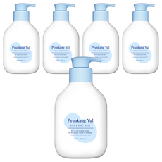 Pyunkang Yul 扁康率 孩童用沐浴乳 嬰兒爽身粉香, 590ml, 5瓶
