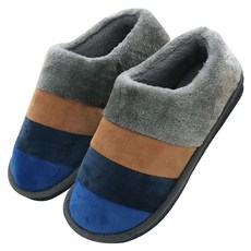 더자카 남녀공용 그라데이션 퍼 보온 실내화