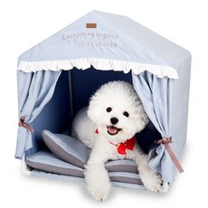 DING DONG PET 狗狗窗簾屋, 藍色