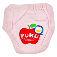 PUKU 藍色企鵝 繡花練習褲 超強吸收力 透氣舒適 天然素材, 粉色, 1件