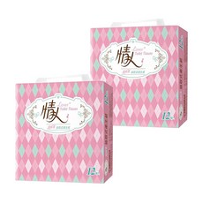 情人 超細柔抽取式衛生紙, 12包, 2袋