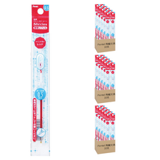 Pentel 飛龍文具 i+原子筆芯 XBXST5-B 0.5mm 10支, 紅色, 3盒