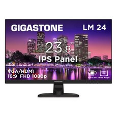 GIGASTONE 立達 LM24 23.8吋 IPS FHD 1080P 極窄邊框螢幕 178°超廣角 零閃屏 低藍光 75Hz, LM-24FF2