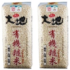 池上多力米 池上大地 有機糙米，保留米糠層及胚芽，富含膳食纖維、蛋白質、維生素B群及E群，台灣台東原產, 1.5kg, 2包