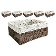 Readyello藤編收納盒 3種組, 2套, 棕色