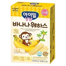 ILDONG 日東 Iyaam 藜麥威化餅 6入 1歲以上, 香蕉口味, 36g, 1盒