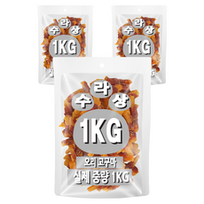 아이핏코리아 강아지 수라상 건조간식, 혼합맛(오리/고구마), 1kg, 3개