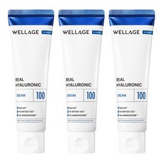 웰라쥬 리얼 히알루로닉 100 크림, 80ml, 3개