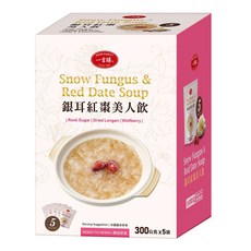 GOOD PLENTY 一吉膳 銀耳紅棗美人飲, 300g, 5包, 1盒