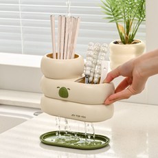 Luneta 美型排水餐具筒, 1個, 綠色