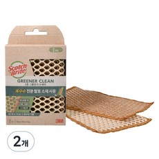 3M Scotch-Brite 百利 Greener Clean 玉米發酵三層網狀菜瓜布, 2入, 2個