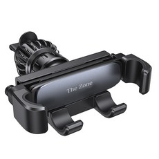 The Zone Gravity 重力車用出風口手機支架 GA01, 1個, 黑色