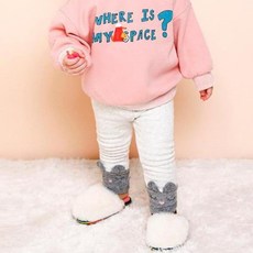 milk mile 童款小兔保暖打底長褲