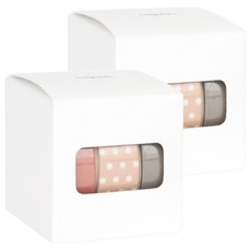 walgadaks Fall單色圓點紙膠帶 15mm*10m 3捲入, 509、337、522, 2組