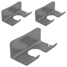 HOUDER 簡約吹風機架, 槍灰色, 3個