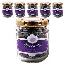 아름드레 유리병 라벤더 단일침출차, 14g, 1개입, 6개