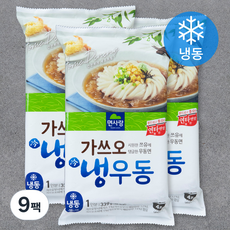 면사랑 가쓰오 냉우동 1인분 (냉동), 339g, 9팩