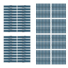 Uniart 1500 木製夾 大 (4.5cm) 18入, 藍色